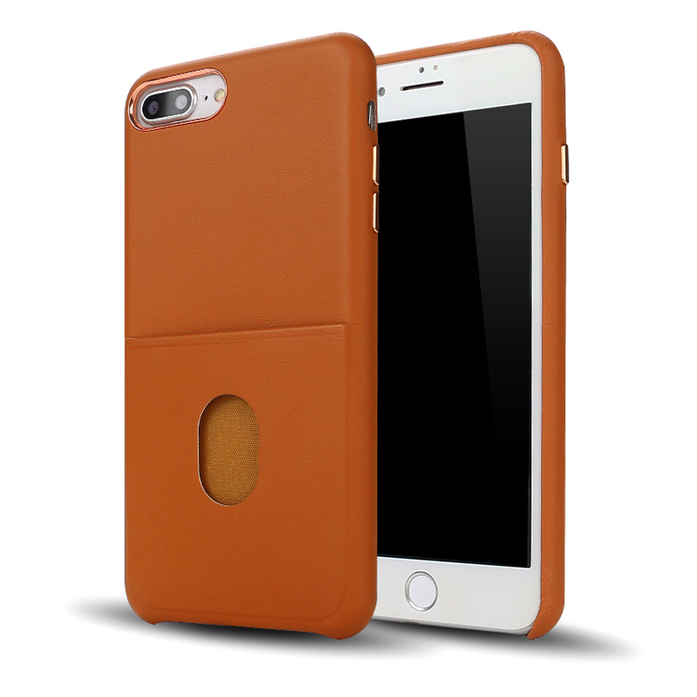 iPHONE 8 Plus / 7 Plus Pro Card Slot Armor PU Leather Case (Brown)